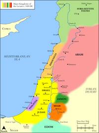 Israel and Its Neighbours, about 1000 BC