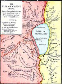 The Life of Jesus, Map 3: Early Work in Galilee